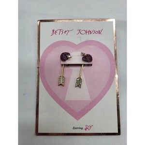 Betsey Johnson Cupids Arrow Earrings